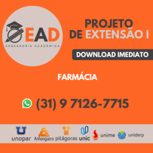 PROJETO DE EXTENSÃO I - FARMÁCIA