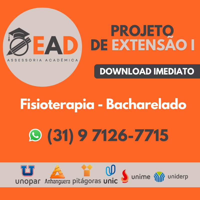 PROJETO DE EXTENSÃO I - Fisioterapia - Bacharelado