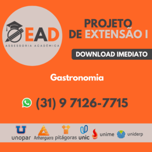 PROJETO DE EXTENSÃO I - Gastronomia