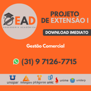 PROJETO DE EXTENSÃO I - Gestão Comercial