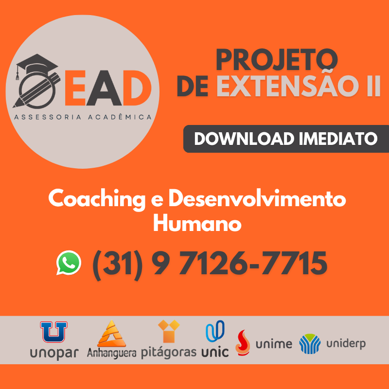PROJETO DE EXTENSÃO II - Coaching e Desenvolvimento Humano
