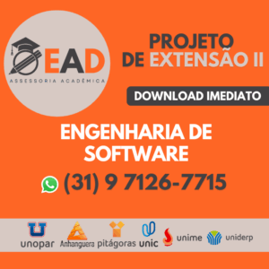 PROJETO DE EXTENSÃO II - ENGENHARIA DE SOFTWARE